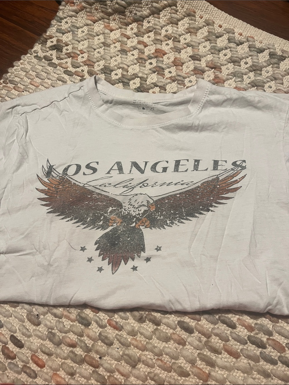 Los Angeles Eagle Graphic White Tee